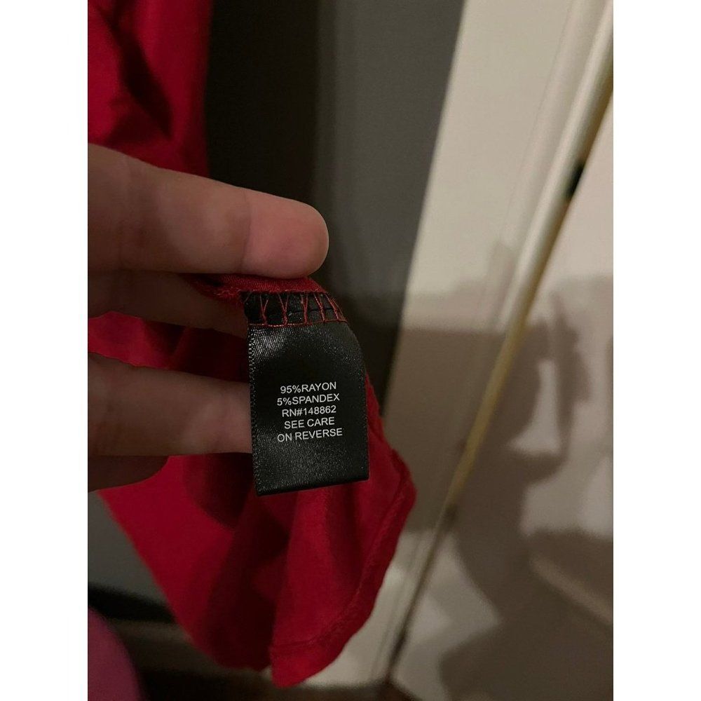 Torrid Size 3 Super Soft Red Asymmetrical Tunic T… - image 4